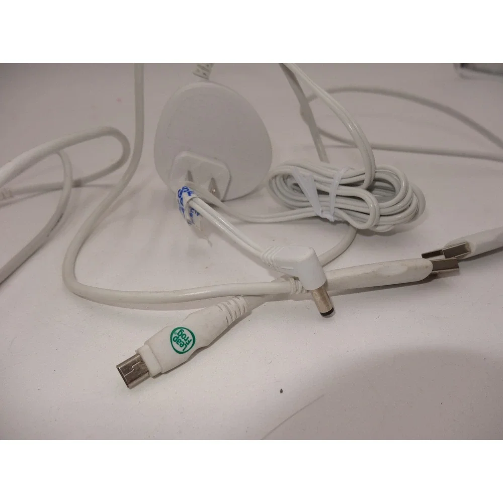 LeapFrog AC Adapter and USB Data Sync Cable Lot White
